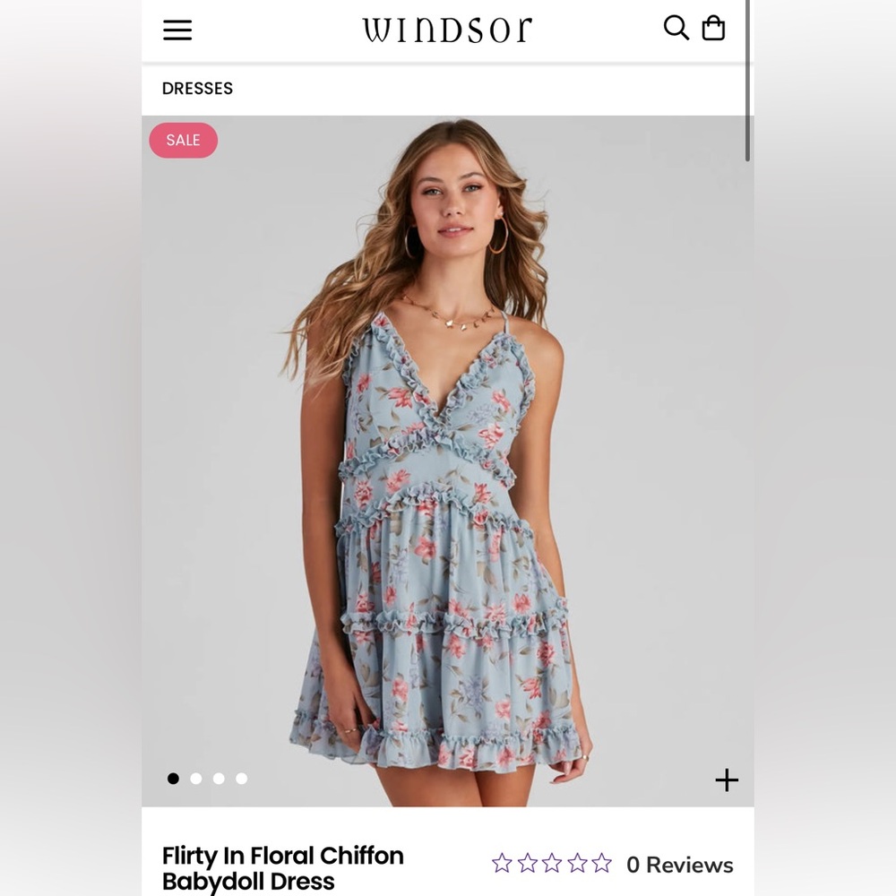 Flirty In Floral Chiffon Babydoll Dress from Windsor